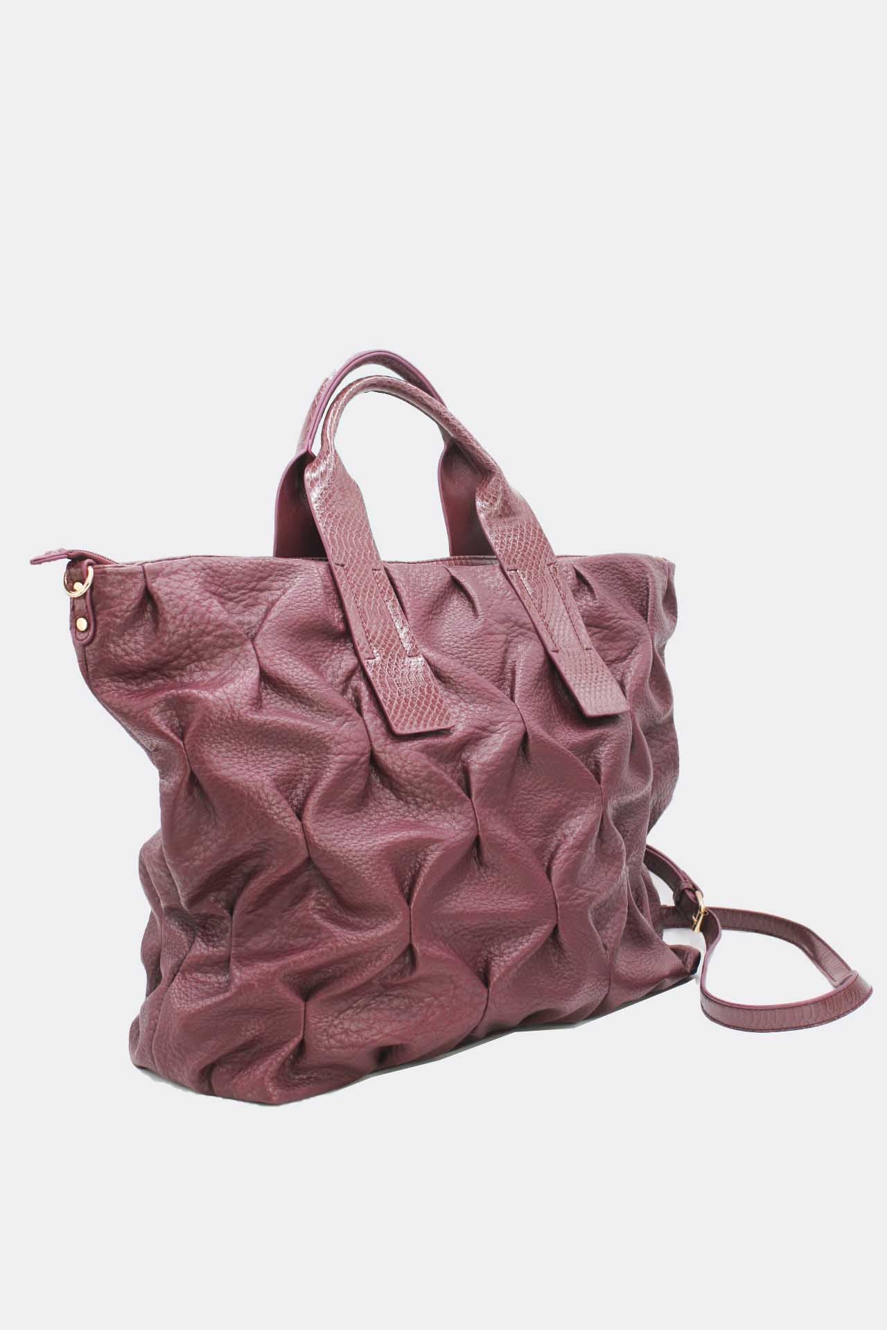 Ruched Tote Bag
